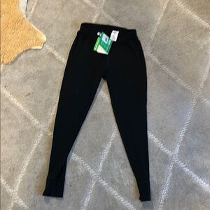 black merino wool leggings